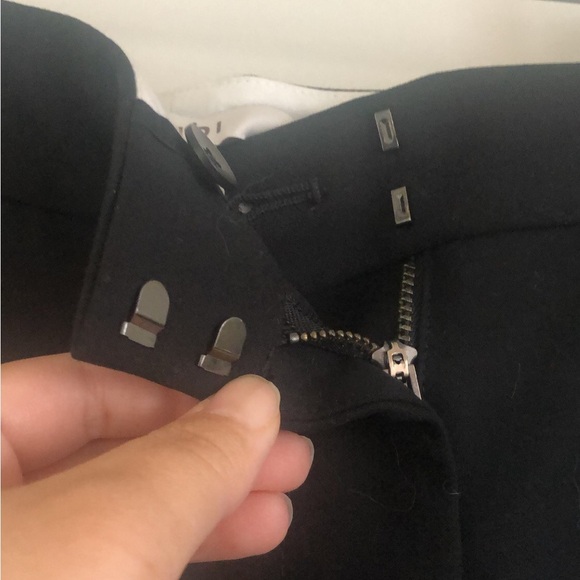 NWT Tibi Wide Leg Trousers Side Slit Black Dress Pants Size 12 Career - Picture 3 of 7